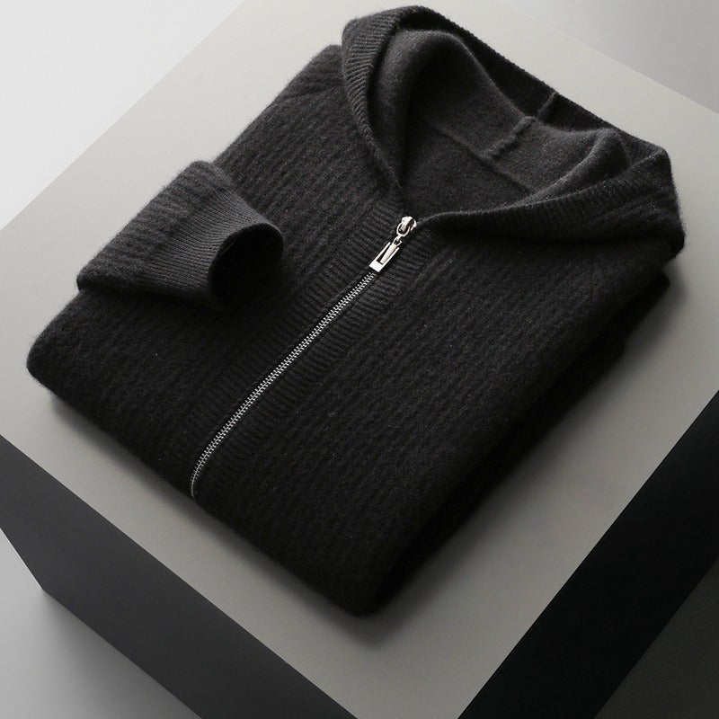 Cozy Merino Wool Zip Hoodie