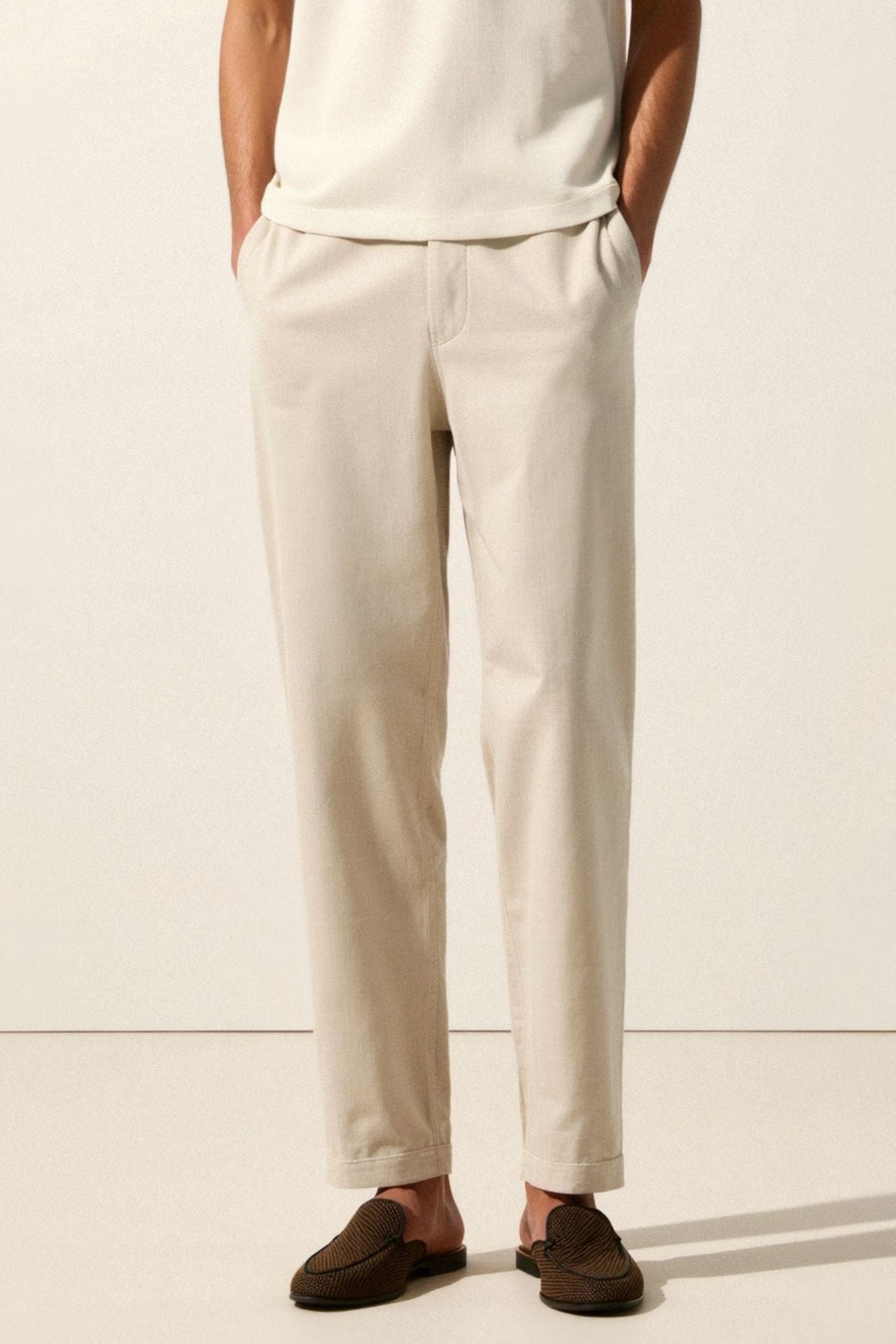 Elegant Linen Comfort Trousers