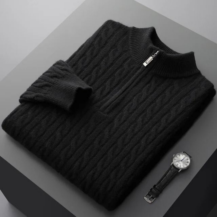 Luxury Cashmere Half Zip Sweater