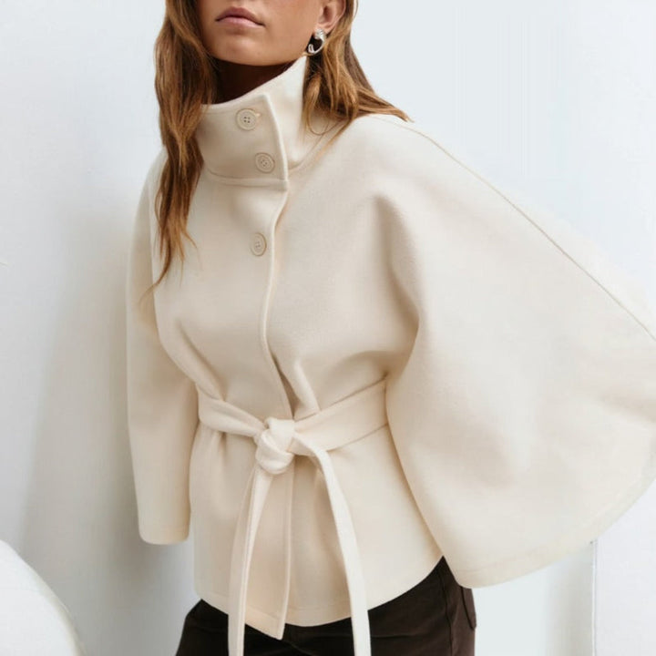Elegant Wool Cape Coat