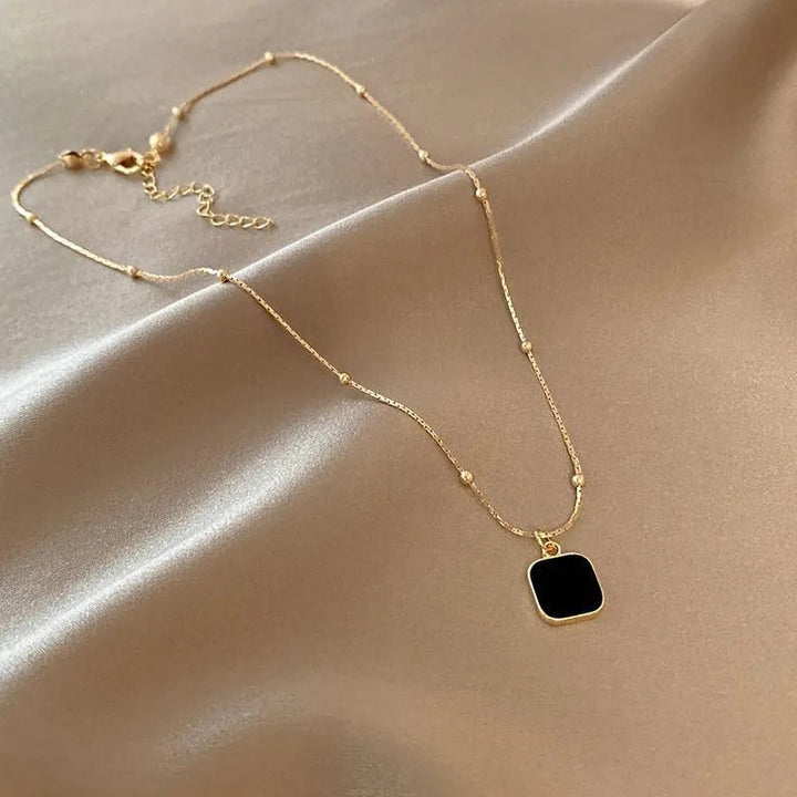 Elegant Onyx Charm Necklace