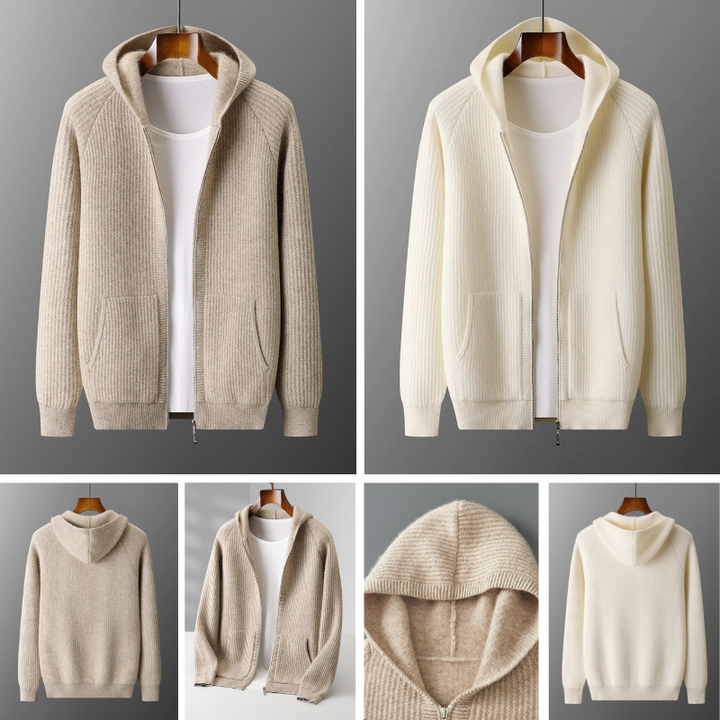Cozy Merino Wool Zip Hoodie