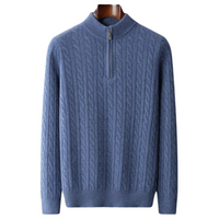 Luxury Cashmere Half Zip Sweater