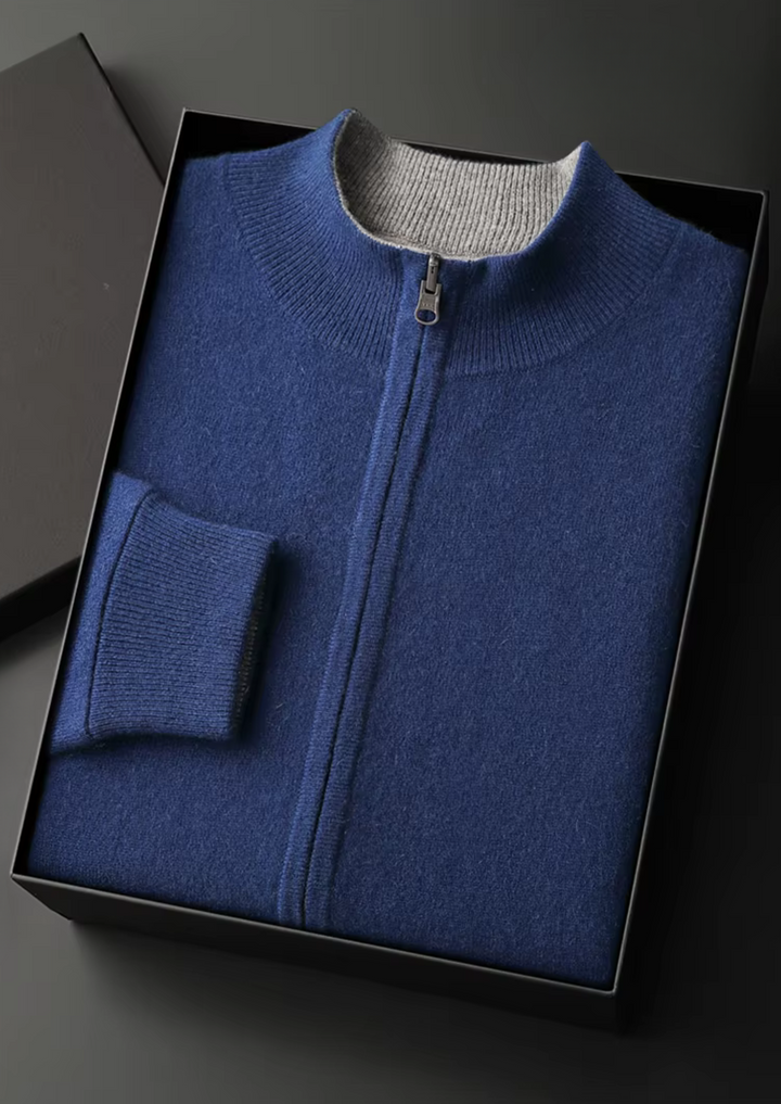 Cozy Wool Zip Cardigan