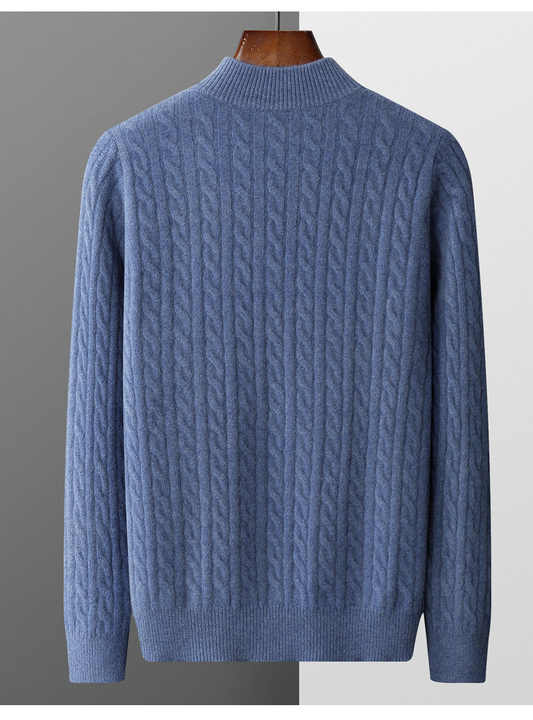 Luxury Cashmere Half Zip Sweater