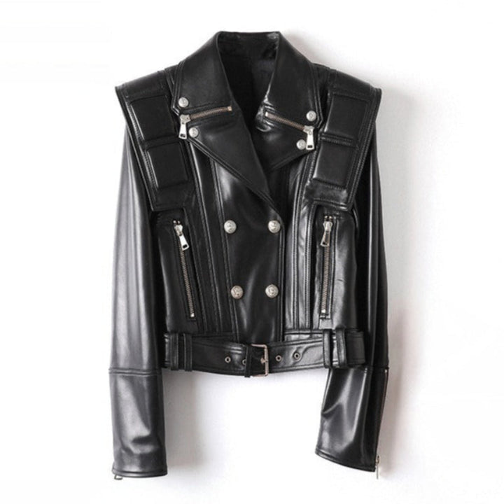 Stylish Leather Adventure Coat